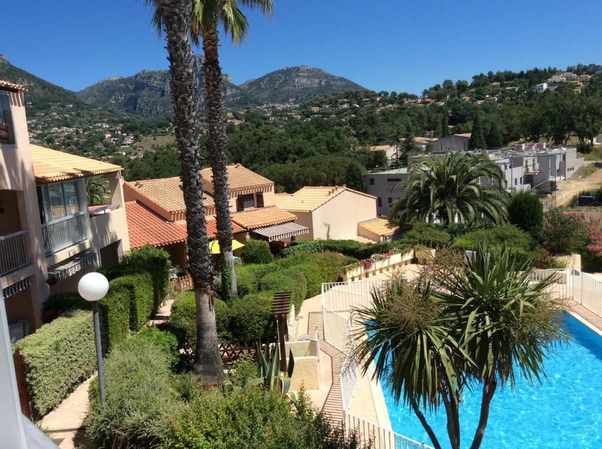 Au Calme Dans Hameau Fleuri Joli Studio 3 Pers Piscine Parking Wi-Fi Vence Exterior photo